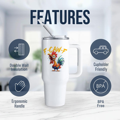 Vaso térmico Hogg F-Caw-F con tapa oculta para mensajes secretos.