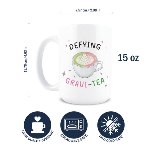 Taza Hogg cerámica 15 oz; acabado brillante y apta para microondas.
