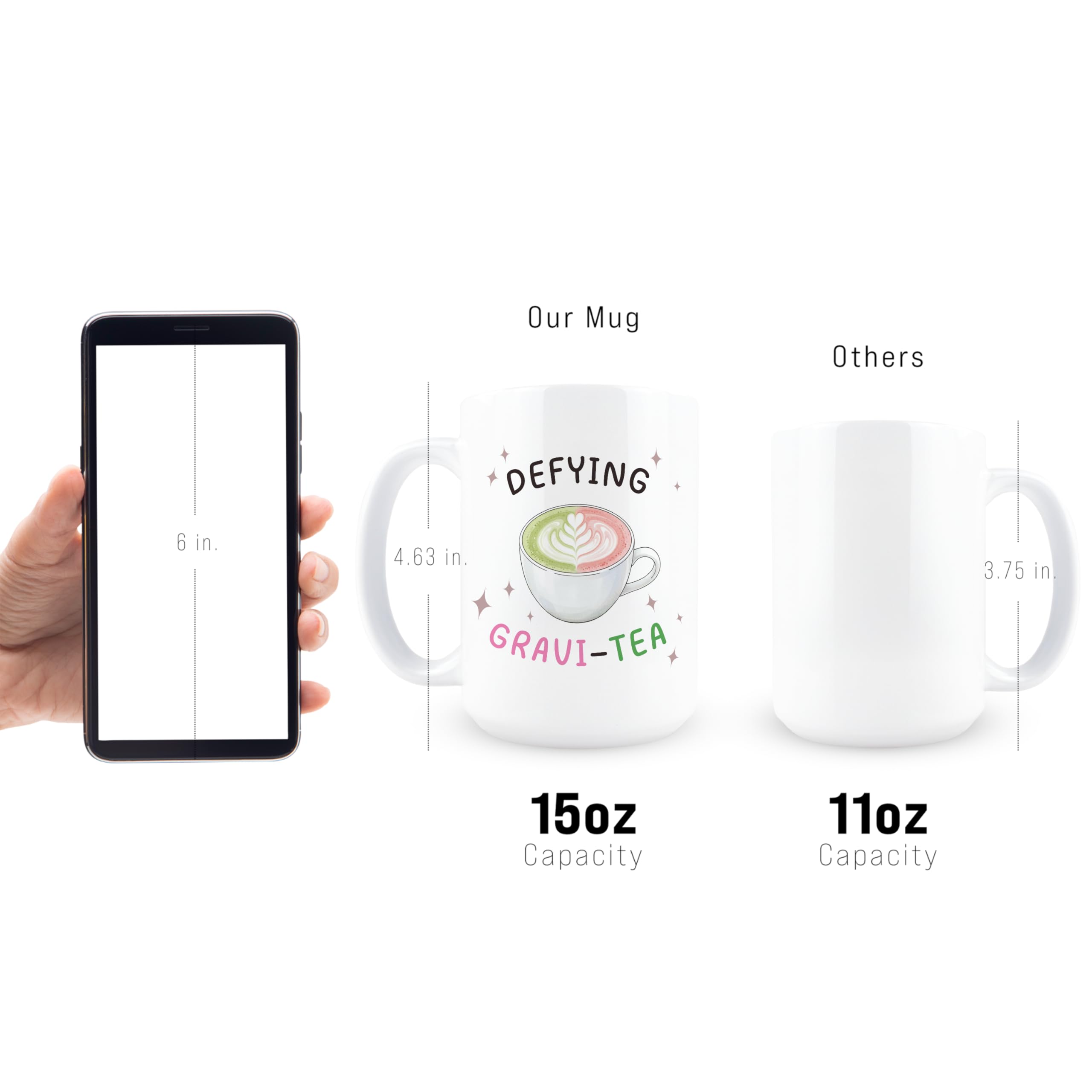 Taza Hogg diseño ergonómico para un agarre cómodo.