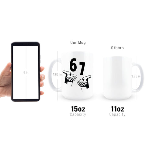 Taza cerámica Hogg 15 oz, apta para microondas para uso diario.