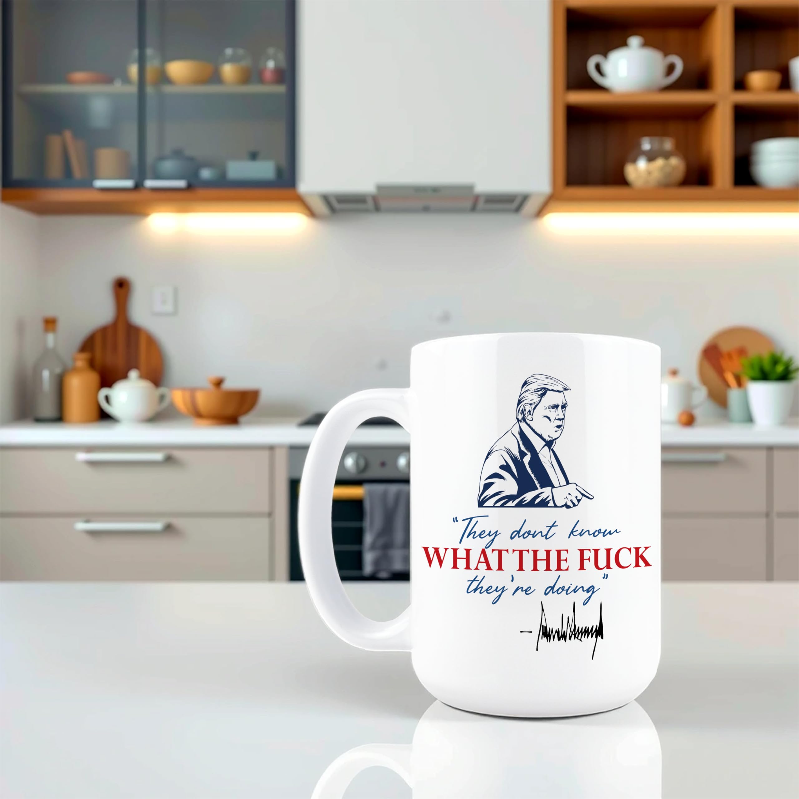 Taza Hogg regalo de oficina con humor político para colegas.