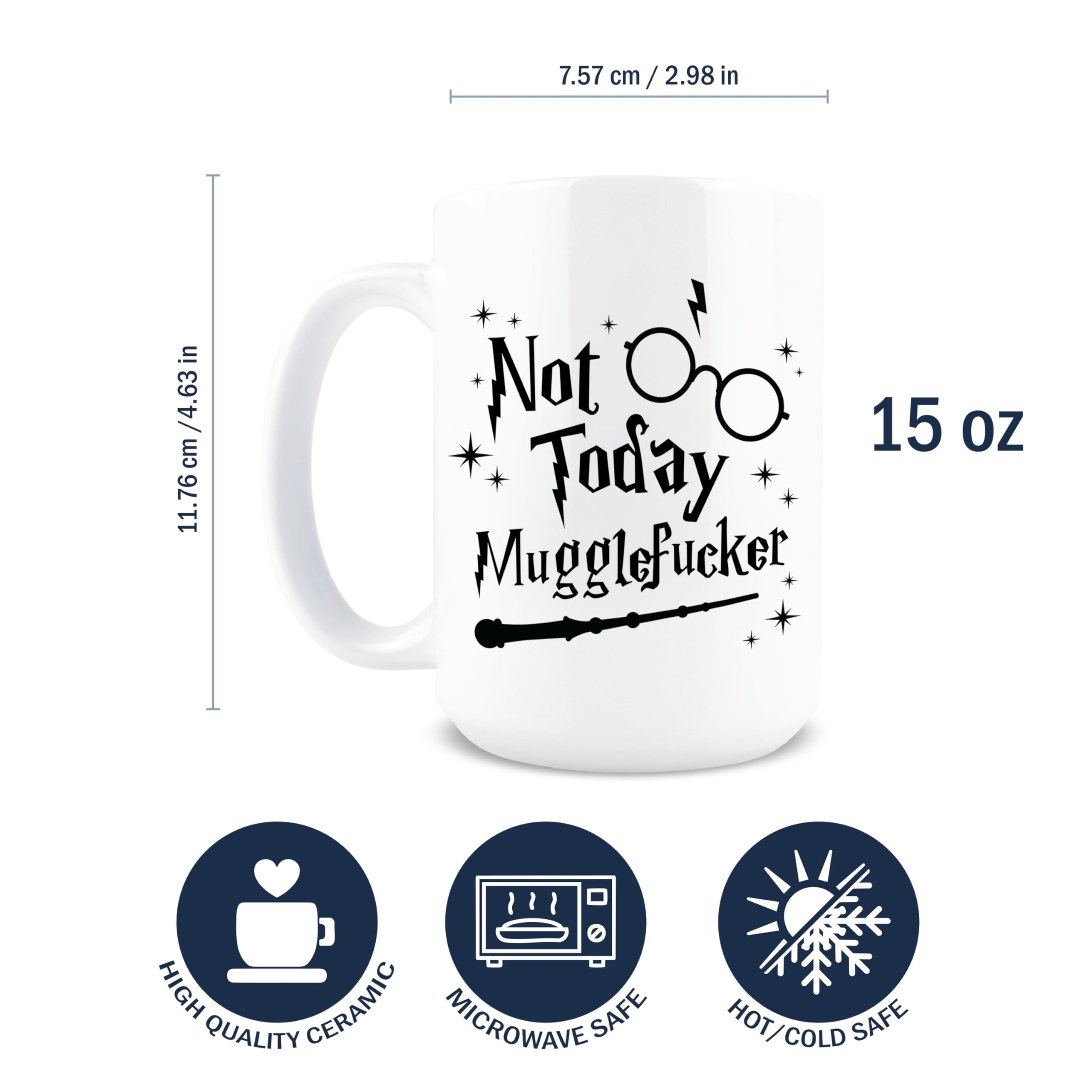 Taza Hogg diseño sarcástico 15oz perfecta para regalos divertidos