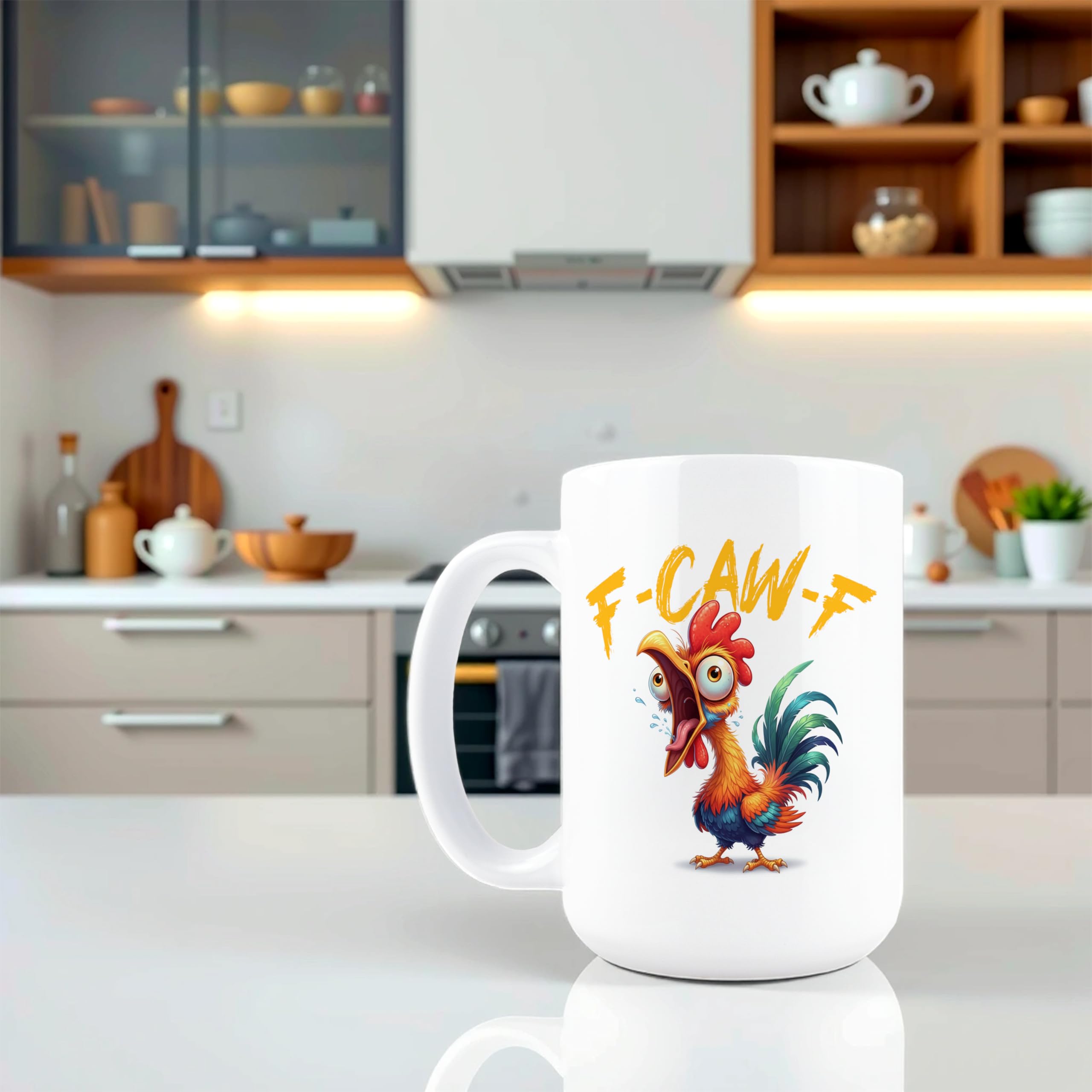Taza Hogg F-Caw-F con mensaje oculto para oficina