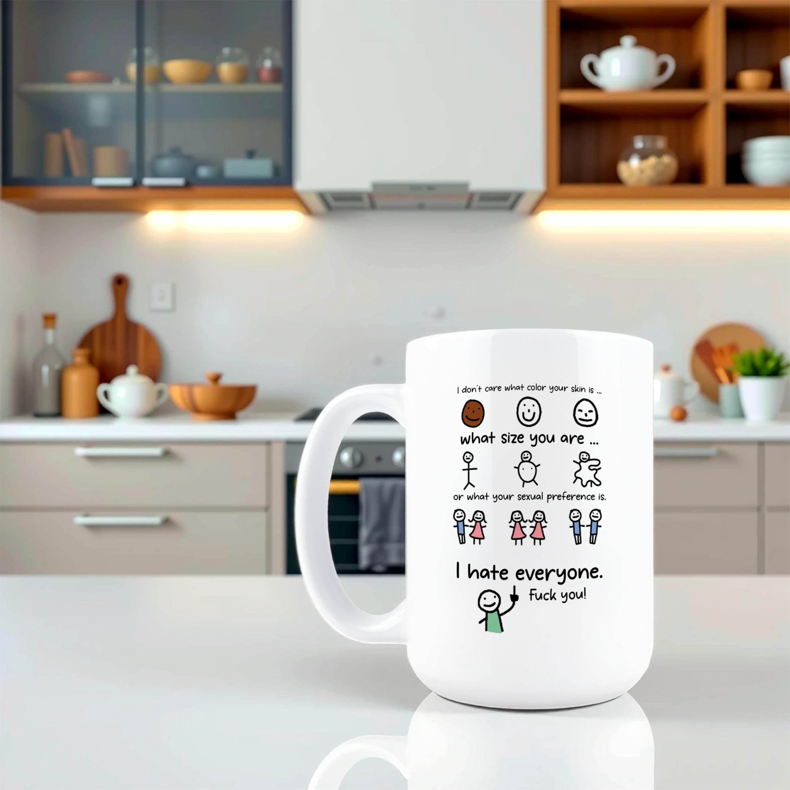 Persona sosteniendo taza Hogg para un café intenso.