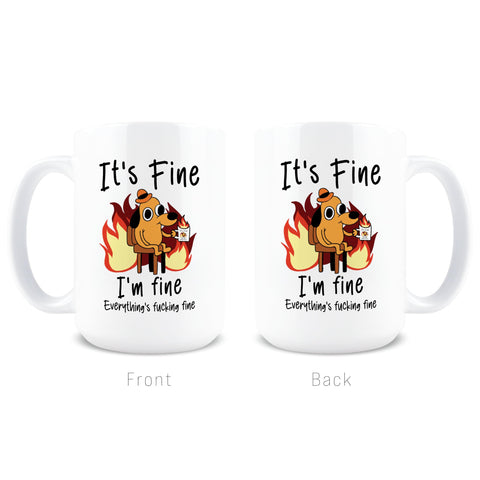 Taza meme de oficina HOGG, regalo perfecto para amantes del humor.