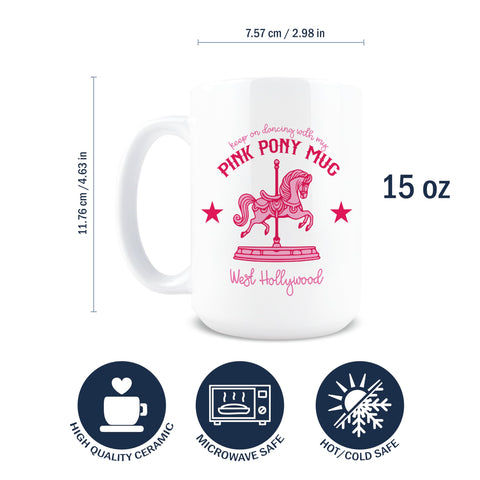 Taza Hogg Poni Rosado, diseño único, para decorar fiestas y regalos.