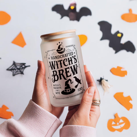 Vaso Hogg con fantasma decorativo para bebidas festivas