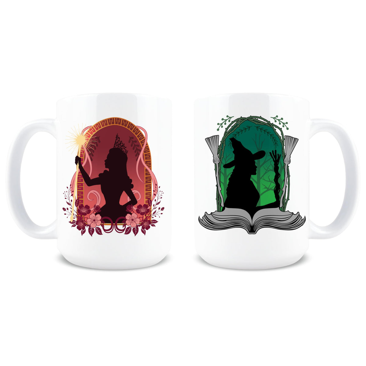 Taza HOGG Wicked con Elphaba y Glinda para empezar la mañana.