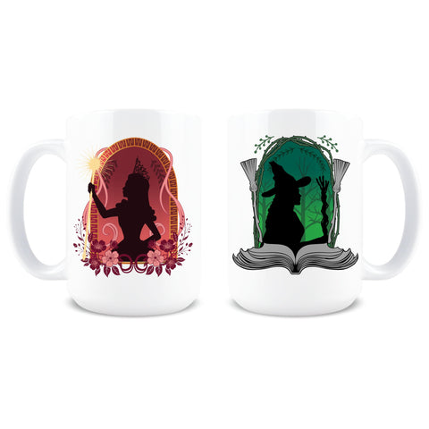 Taza HOGG Wicked con Elphaba y Glinda para empezar la mañana.