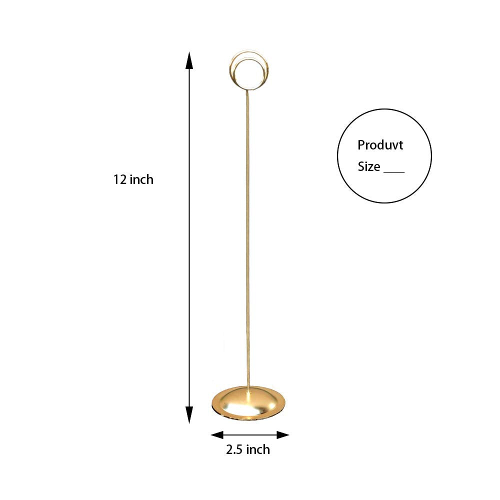 HOHIYA pinza bronce dorado con base redonda para números.