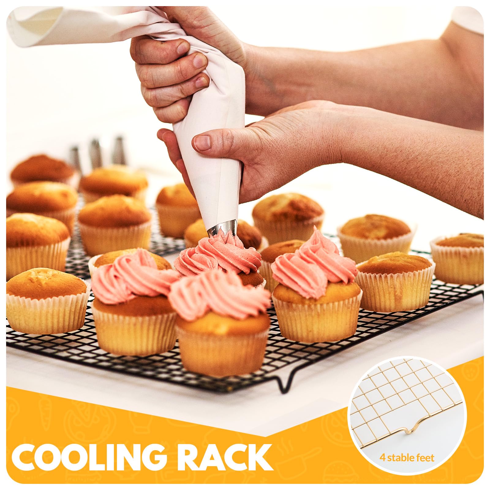HOHOM compatibilidad con bandejas estándar para horno y parrillas.