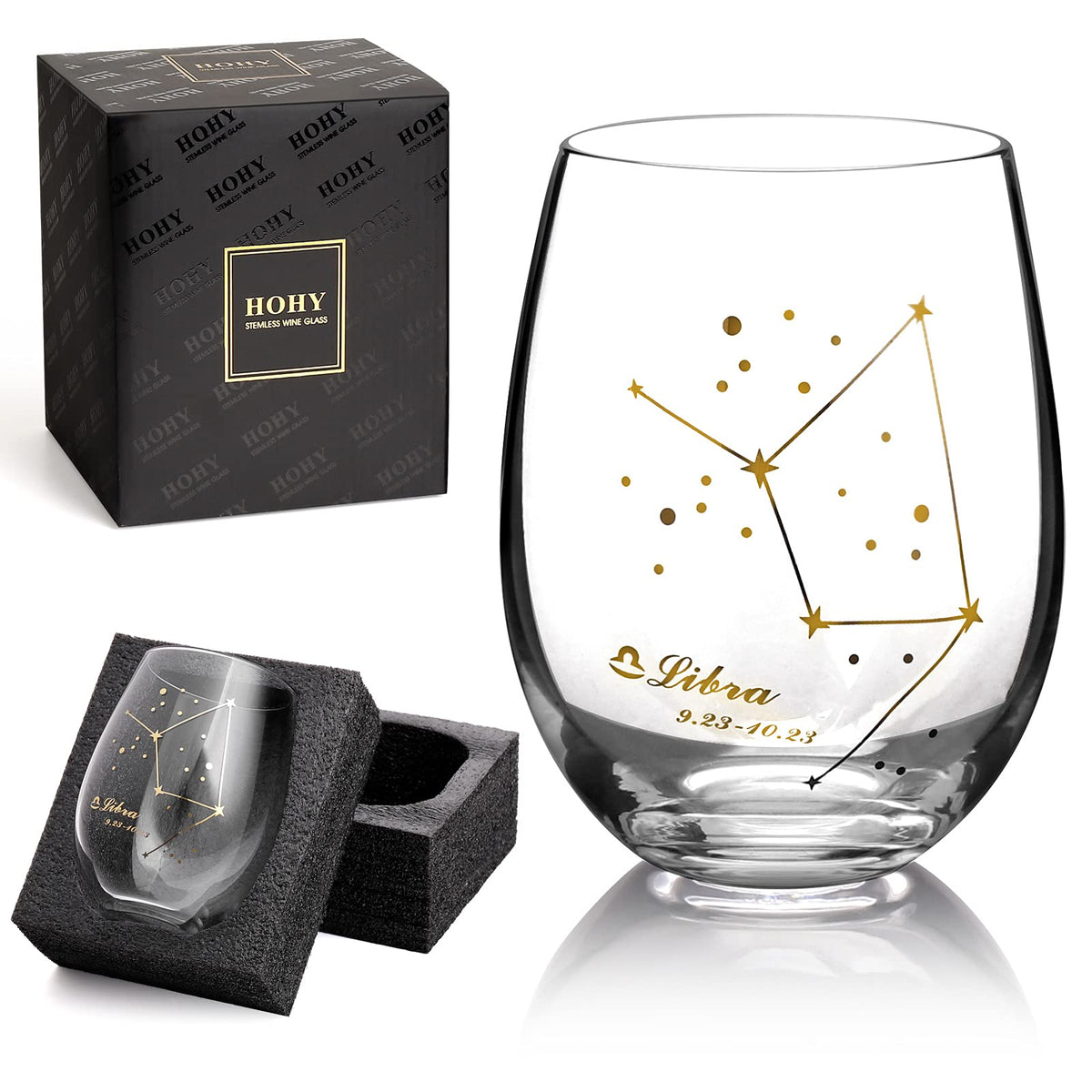 HOHY Libra copa de vino 20 onzas, elegante para ocasiones