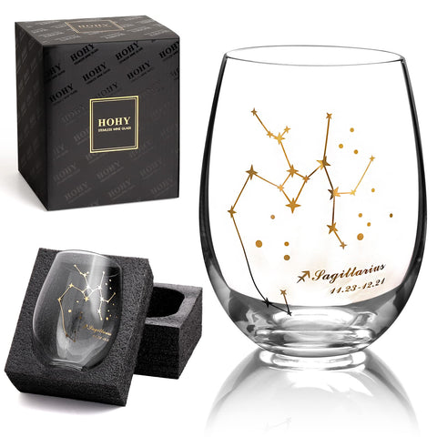 HOHY Sagitario copa de vino 20oz, experiencia elegante para cada brindis.