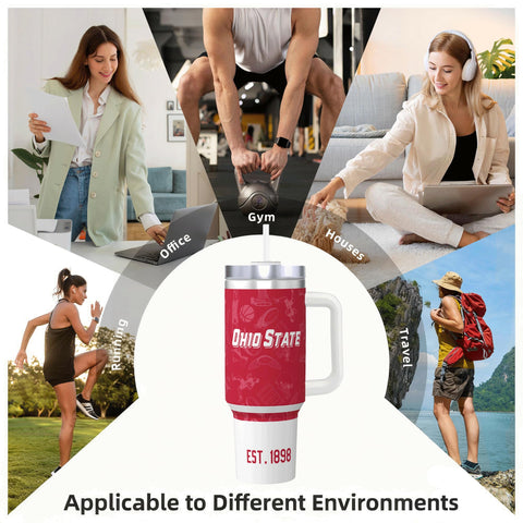 Hoiboo Tumbler 30oz es ideal para casa, oficina o viajes al aire libre.