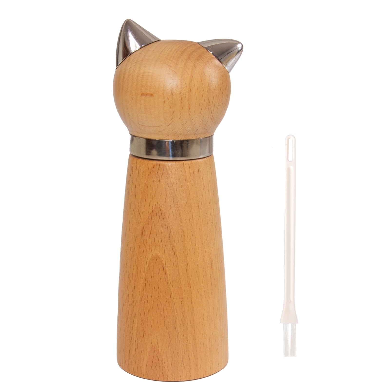 Hoivvy molinillo de pimienta y sal de madera con ajuste, ideal para cocinar.