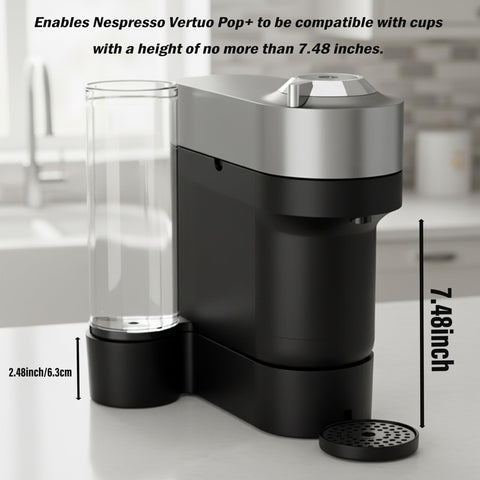 Base impresa en 3D para Vertuo Pop Plus con compatibilidad universal.