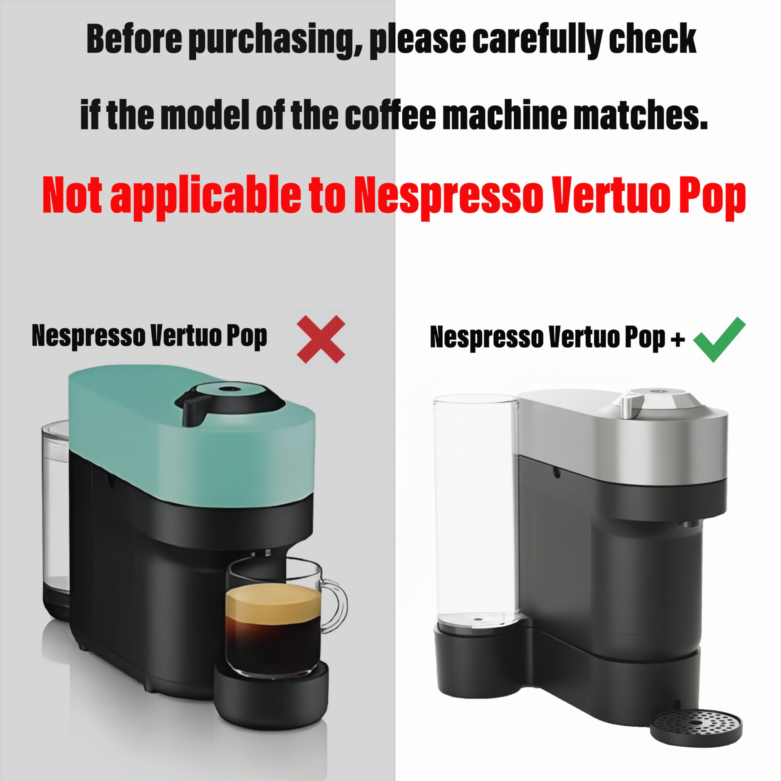 Compatibilidad para Vertuo Pop Standard y Edición Deluxe con diseño estable.