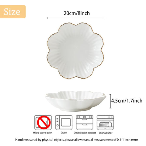 Bandeja ceramica con borde metalico de HOKMOKQOK para centro de mesa