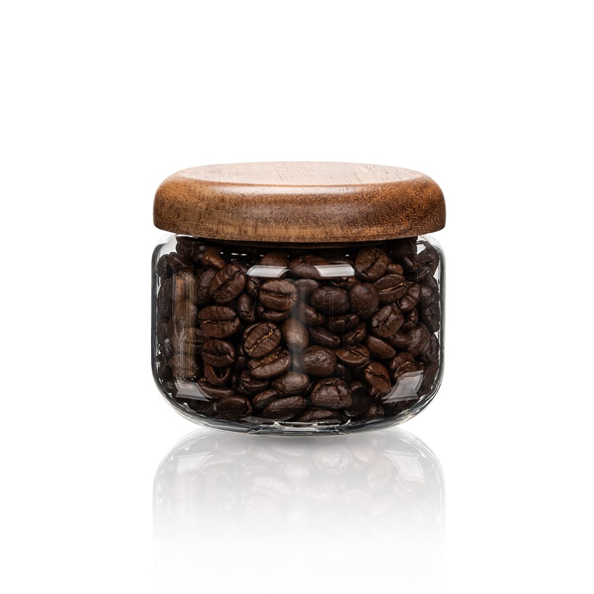 HolaJia frascos de vidrio con tapas de madera, ideal para avena nocturna y cereal.