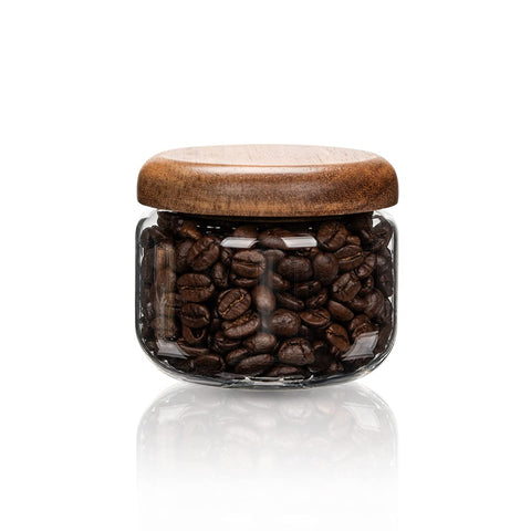 HolaJia frascos de vidrio con tapas de madera, ideal para avena nocturna y cereal.