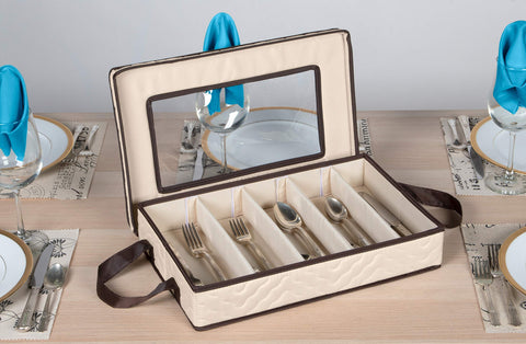 HOLDN’ STORAGE caja para cubiertos de microfibra duradera, protección para el almacenamiento.
