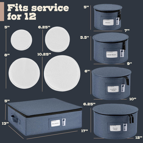 HOLDN’ STORAGE: caja dura denim azul, diseño apilable para maximizar el espacio.