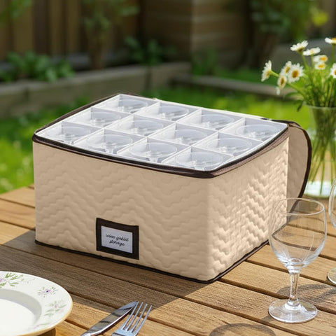 Holdn Storage caja-vasos divisiones interior organiza cristalería
