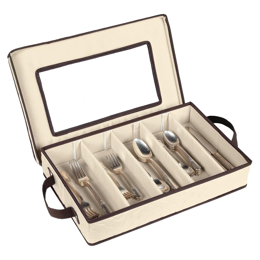HOLDN’ STORAGE estuche para cubiertos con tapa removible, ideal para mantener orden en la cocina.