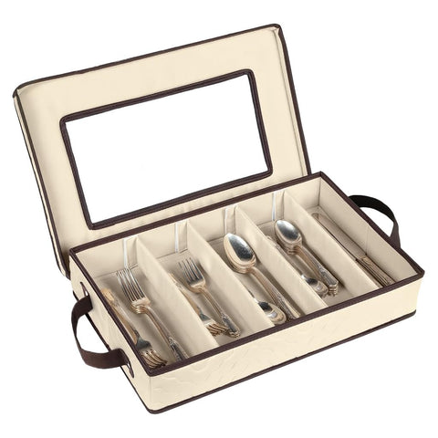 HOLDN’ STORAGE estuche para cubiertos con tapa removible, ideal para mantener orden en la cocina.
