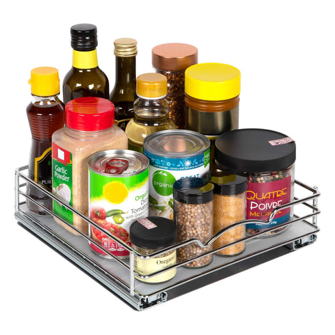 Organizador deslizante HOLDN’ STORAGE para especias, acceso rápido y orden en la despensa.