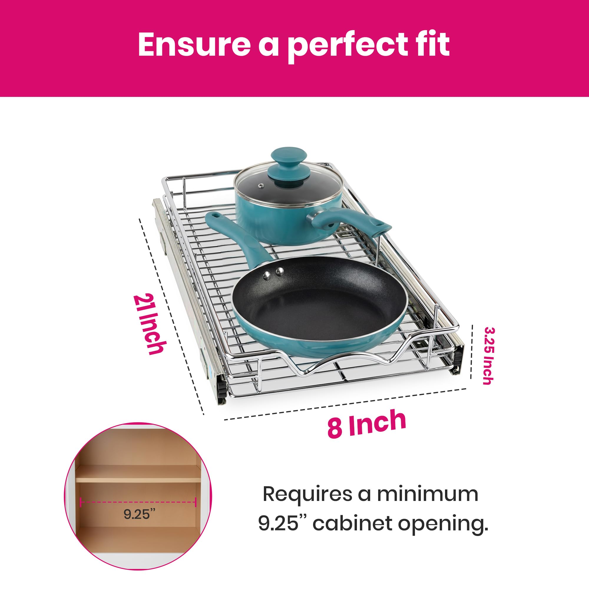 HOLDN’ STORAGE: estructura de metal resistente para hasta 50 libras