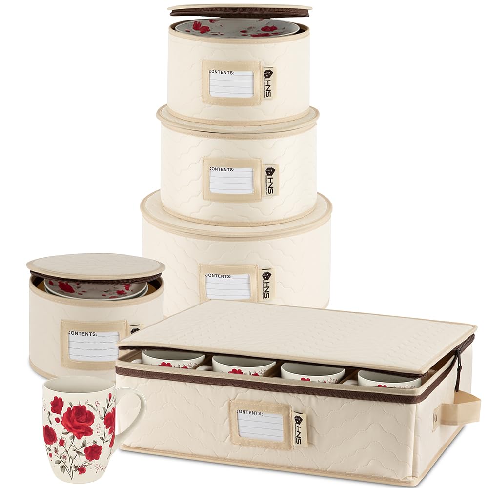 HoldnStorage: cajas duras para vajilla protegen contra golpes durante mudanzas.