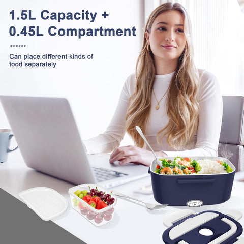 HOLDRUBY caja almuerzo 1.5L, ideal para comidas completas en el día.