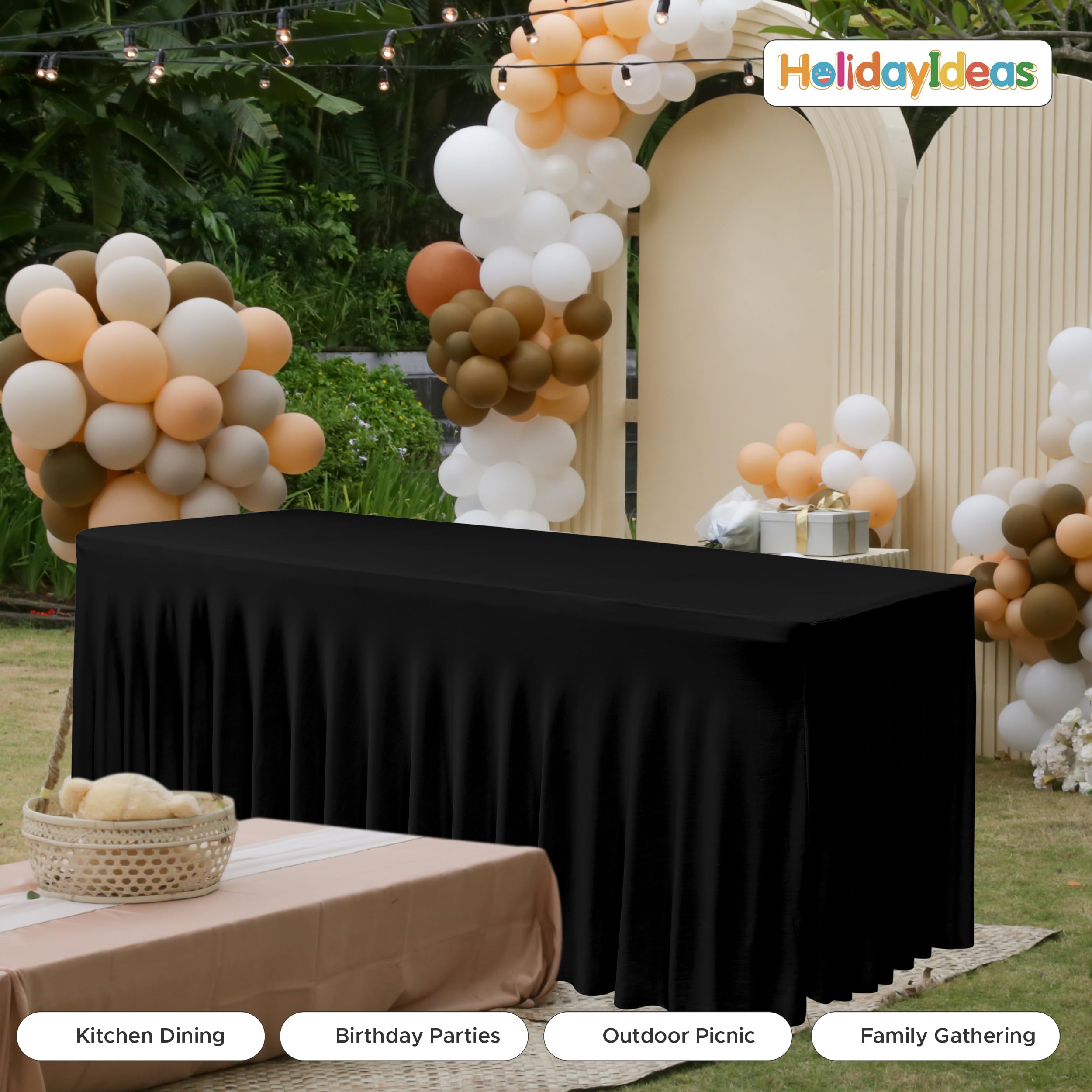 HolidayIdeas protección duradera para mesas con colores resistentes y fácil lavado
