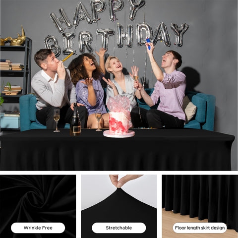 HolidayIdeas faldas lisas con volantes que ocultan lo de abajo durante eventos