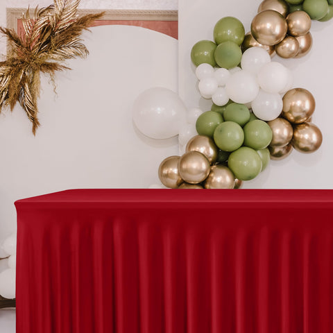HolidayIdeas falda de mesa roja - ideal para banquetes y celebraciones