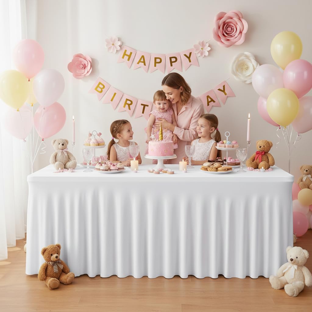 HolidayIdeas Detalle de textura suave del tejido elástico blanco, sensación premium para eventos