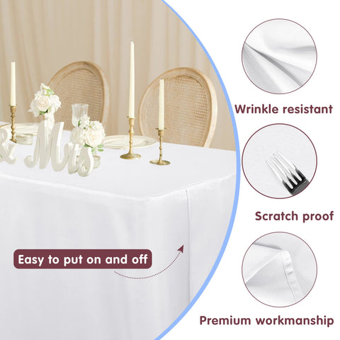 Costado oculto de la funda blanca HolidayIdeas 72x30, oculta cables y suministros.