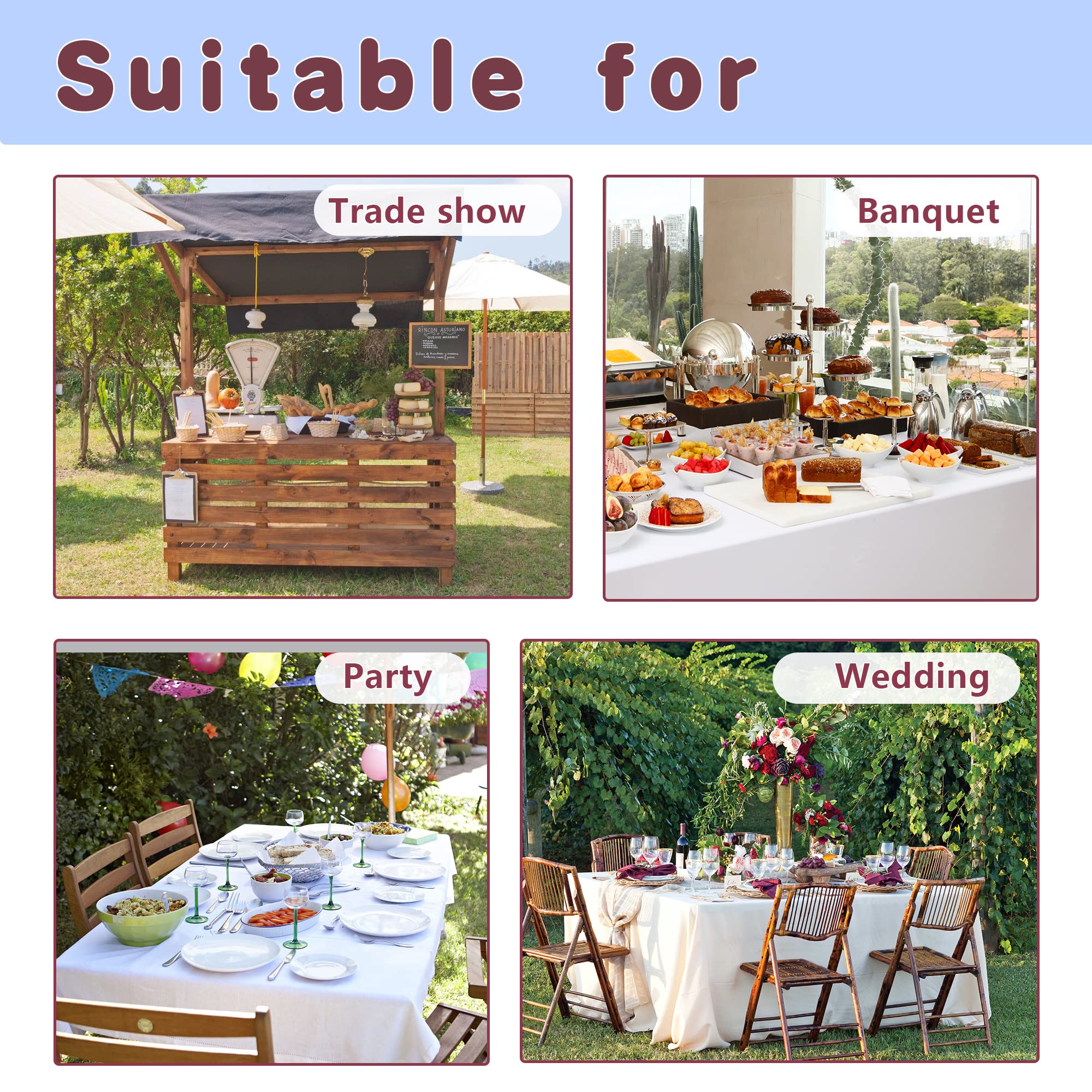 Uso festivo de Navidad con funda blanca HolidayIdeas 72x30.