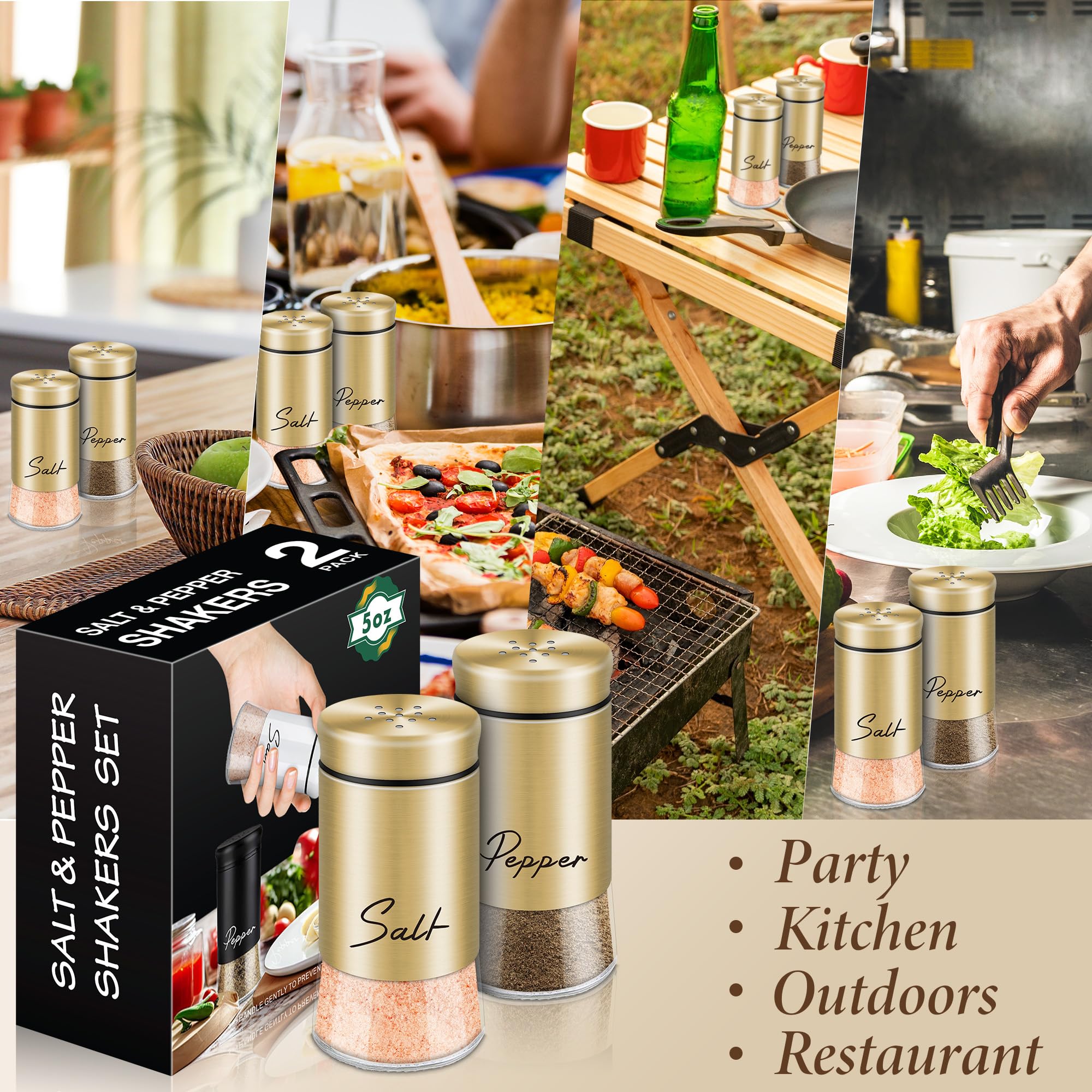 Holoith conjunto de cocina dorado para uso diario