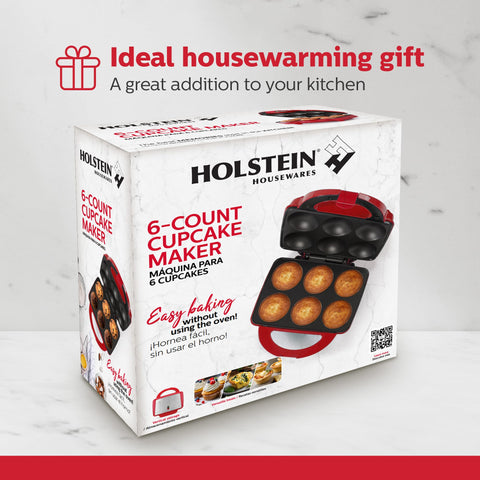 Holstein Housewares Cupcake Maker, ideal para regalos y fiestas con postres hechos en casa.