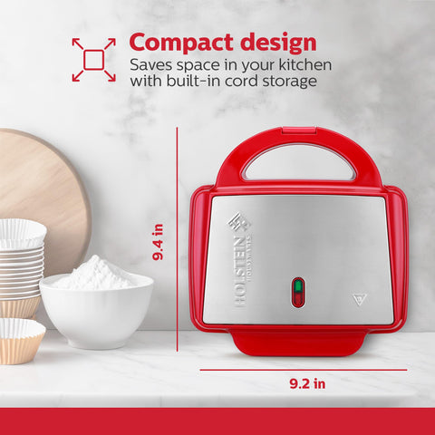 Holstein Housewares Cupcake Maker, recetario incluido para ideas rápidas y deliciosas.