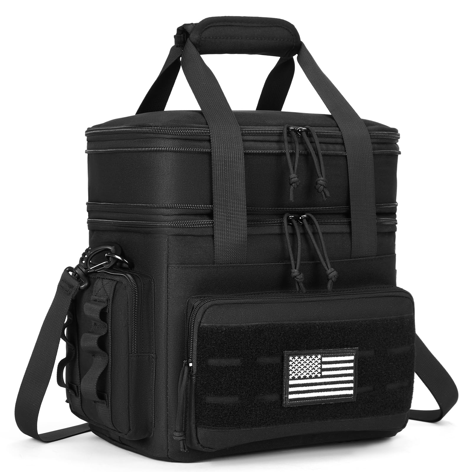 Holuxer bolsa táctica para almuerzo, frontal, acceso rápido para el trabajo.