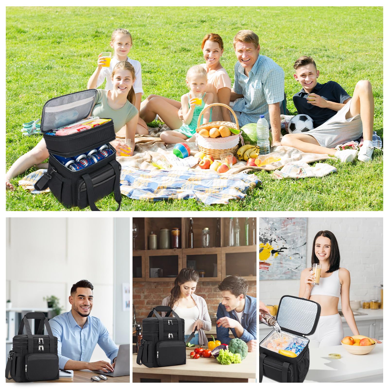 Holuxer bolsa almuerzo 15 litros, capacidad ideal