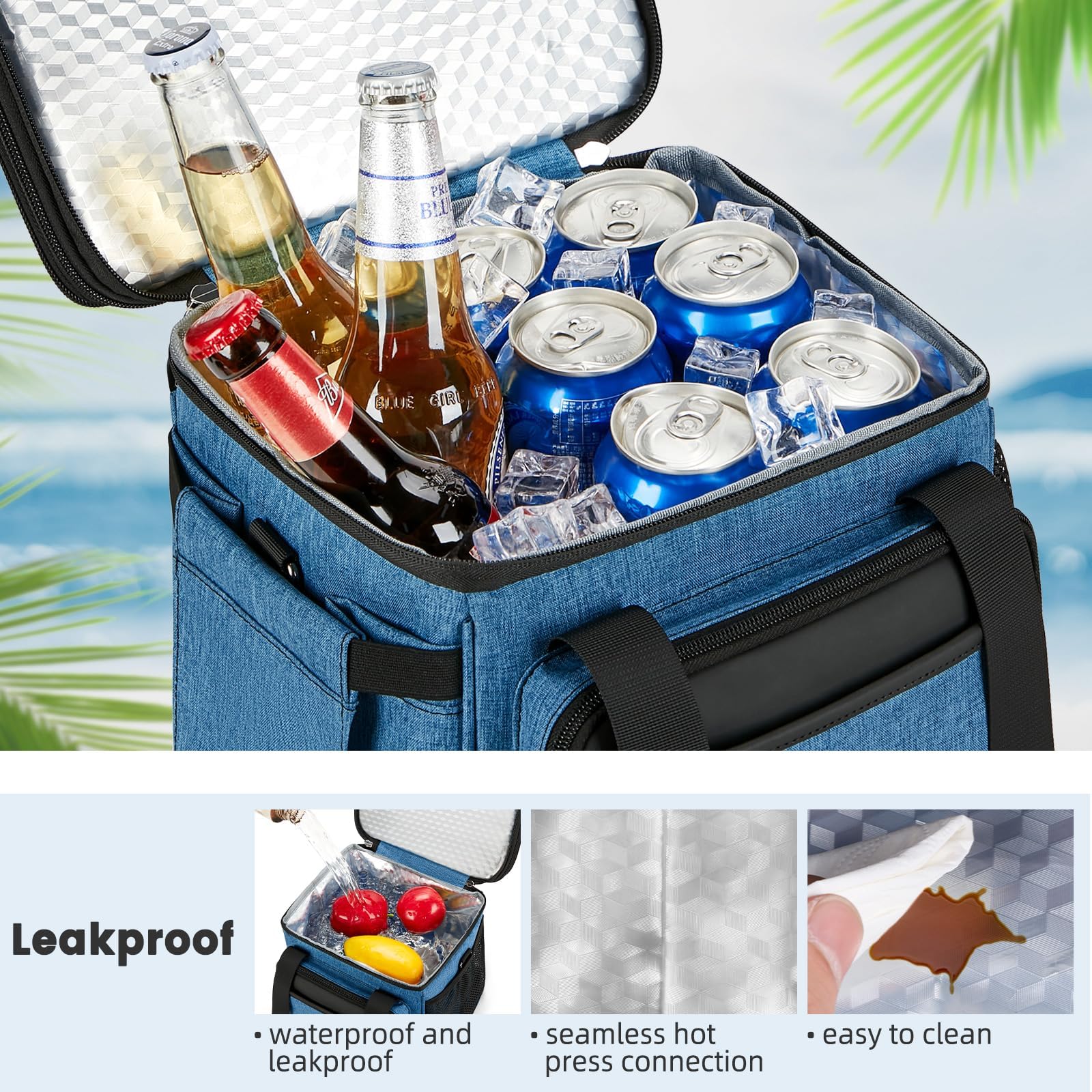 Holuxer bolsa almuerzo doble capacidad ideal para oficina o picnic.