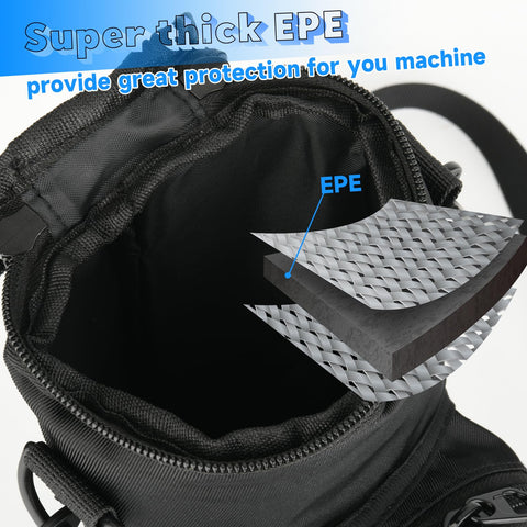 Homakover bolsa portátil, compartimento para cápsulas para fácil acceso durante el viaje.