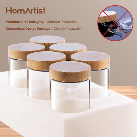 HomArtist diseño elegante de vidrio y madera complementa cualquier cocina.