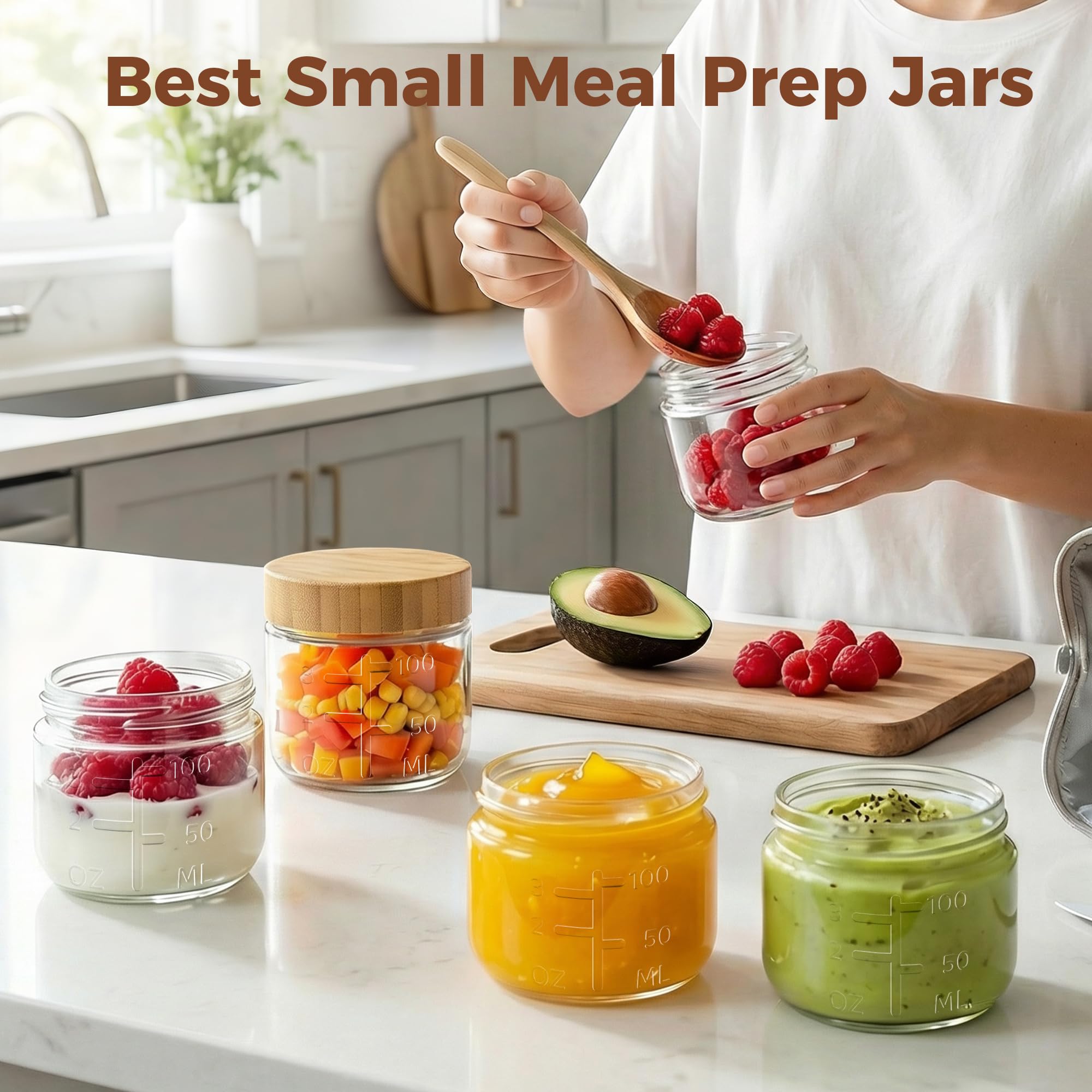 Diseño compacto de HomArtist para salsas, dips y mermeladas