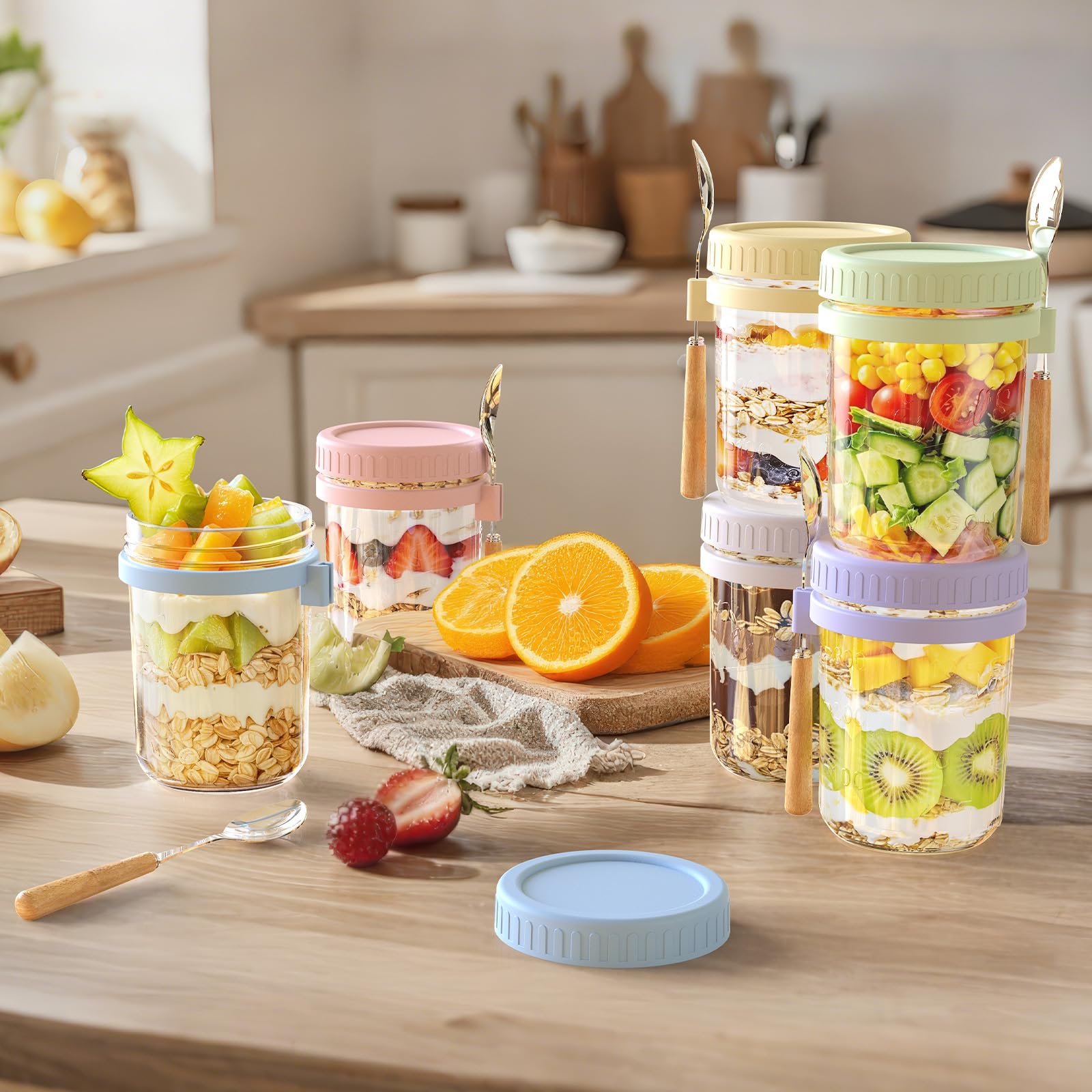 HomArtist tapas de colores inspiran combinaciones para desayunos