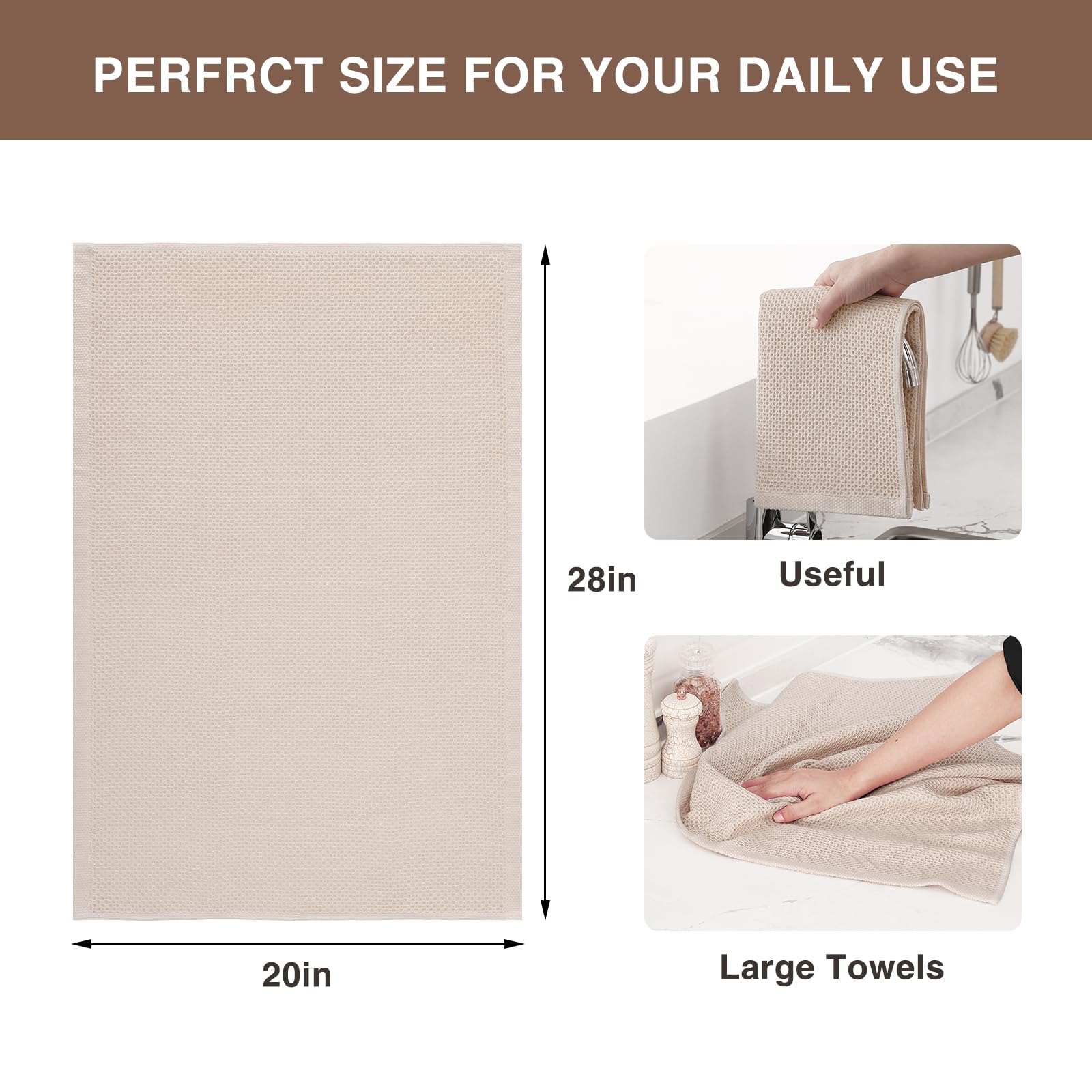 Toallas Homaxy de cocina con absorbencia alta para secar utensilios.